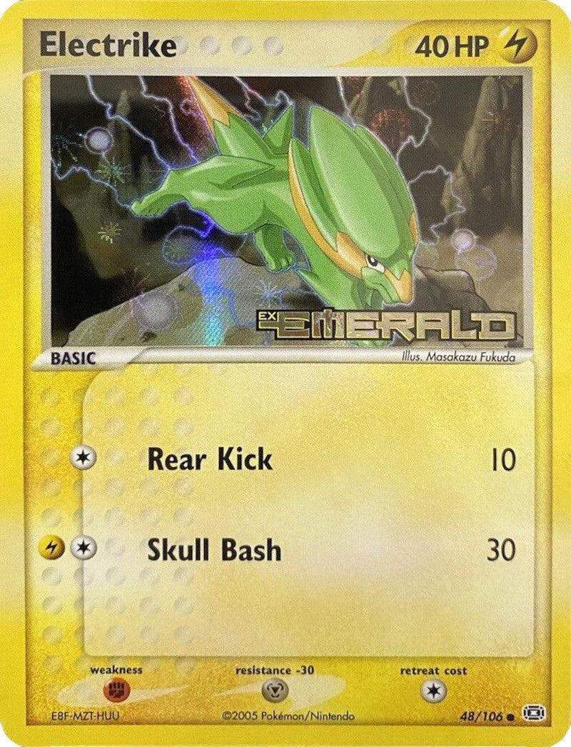 Electrike (48/106) (Stamped) [EX: Emerald] - POKÉ JEUX