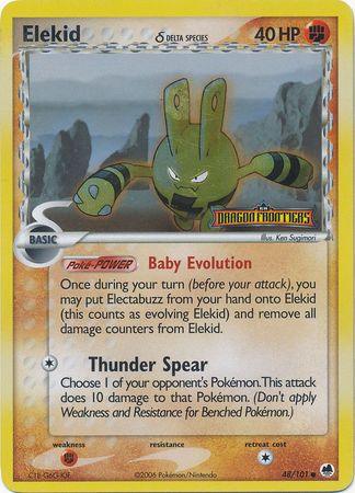 Elekid (48/101) (Delta Species) (Stamped) [EX: Dragon Frontiers] - POKÉ JEUX