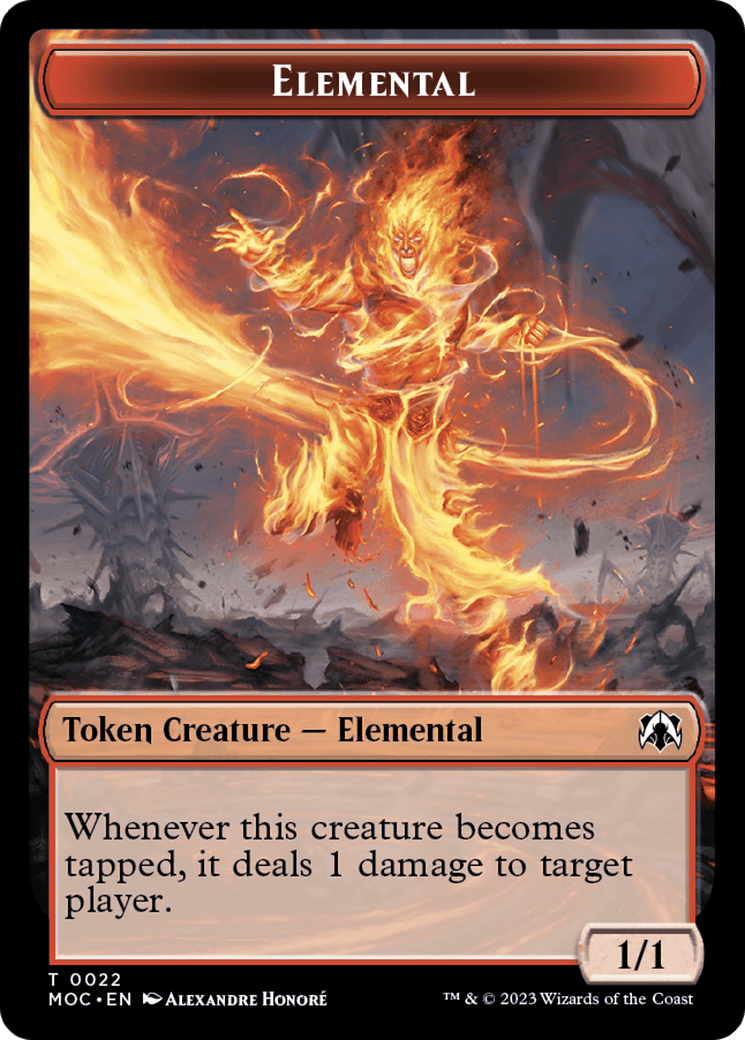 Elemental (22) // Elemental (9) Double-Sided Token [March of the Machine Commander Tokens] - POKÉ JEUX