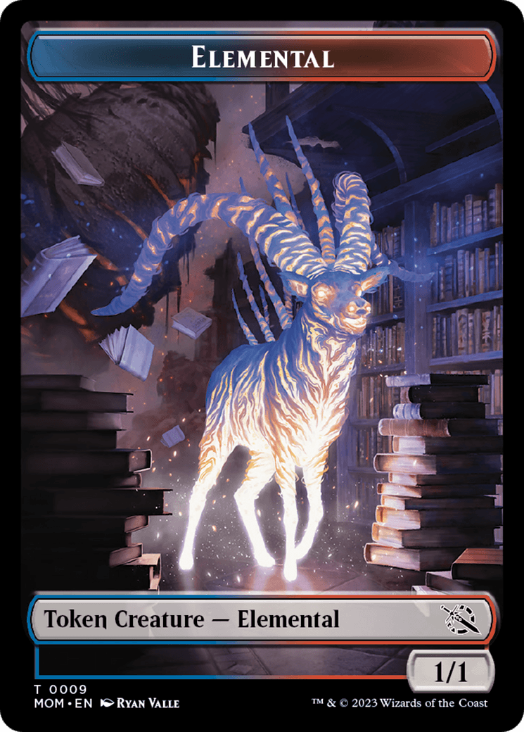 Elemental (22) // Elemental (9) Double-Sided Token [March of the Machine Commander Tokens] - POKÉ JEUX