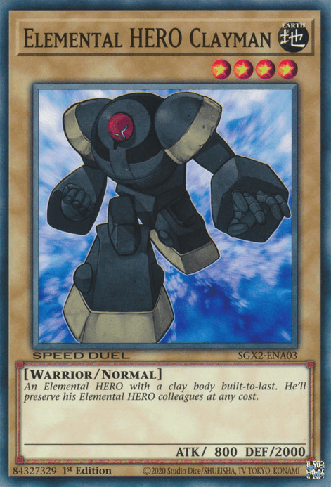 Elemental HERO Clayman [SGX2-ENA03] Common - POKÉ JEUX