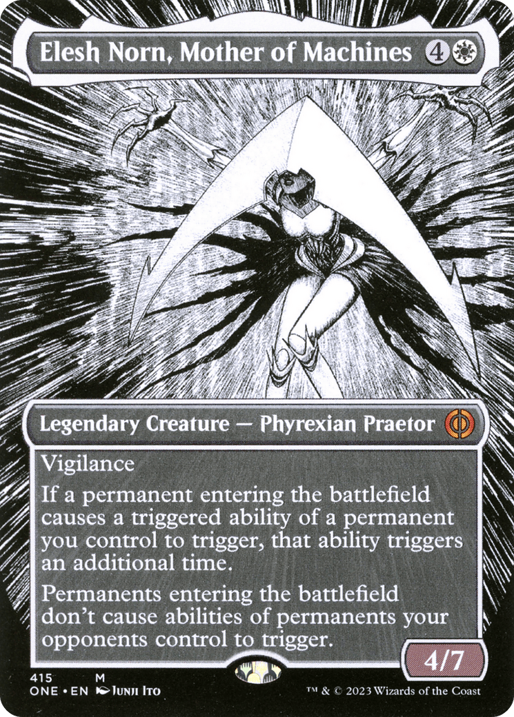 Elesh Norn, Mother of Machines (Borderless Manga) [Phyrexia: All Will Be One] - POKÉ JEUX