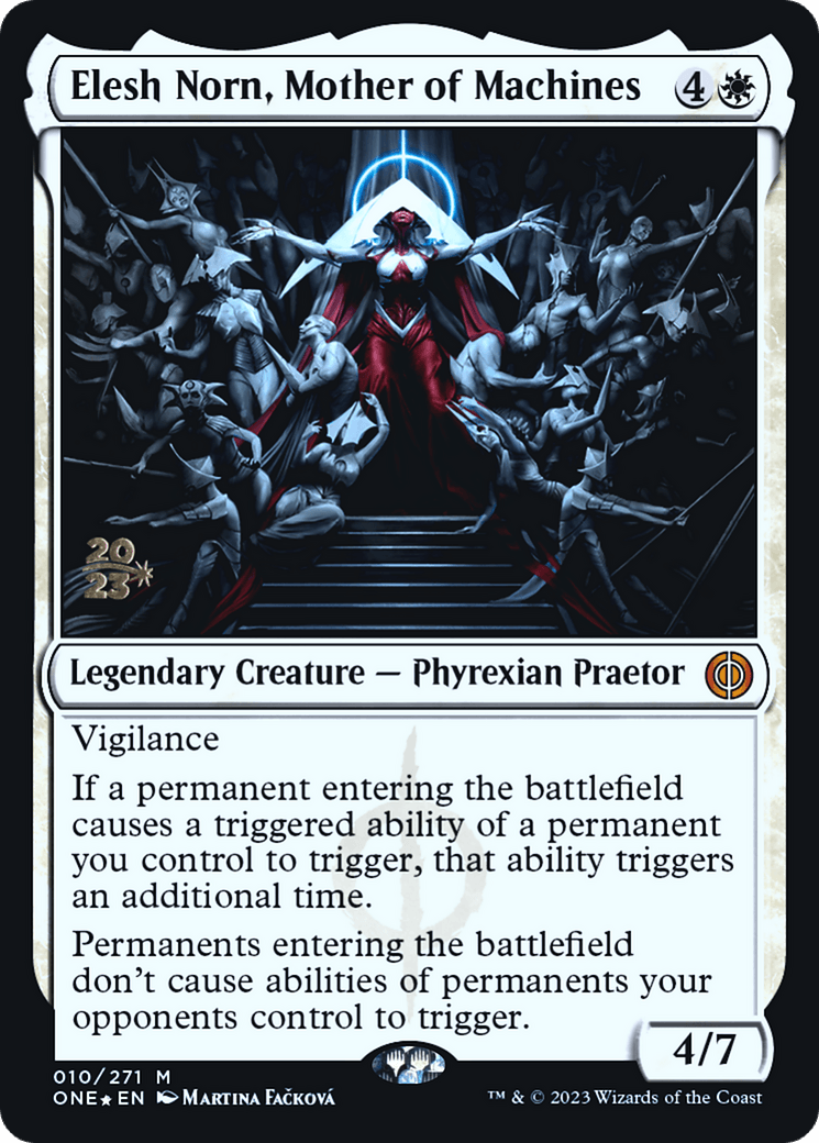 Elesh Norn, Mother of Machines [Phyrexia: All Will Be One Prerelease Promos] - POKÉ JEUX