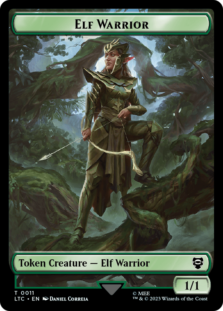 Elf Warrior // Bird Double Sided Token [The Lord of the Rings: Tales of Middle-Earth Commander Tokens] - POKÉ JEUX