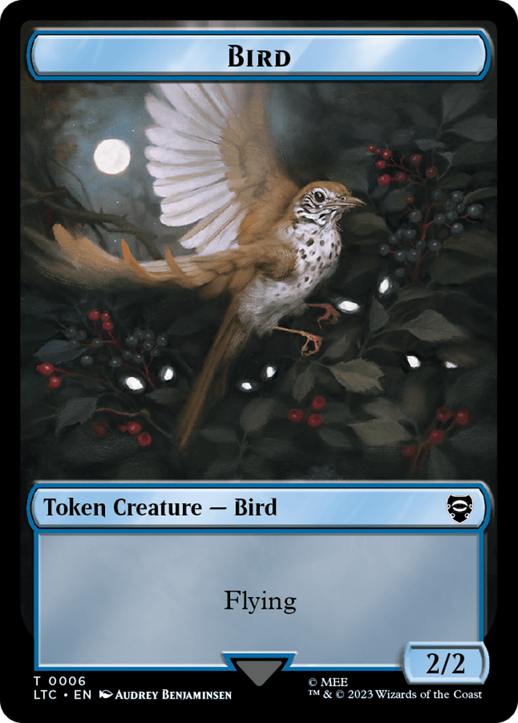 Elf Warrior // Bird Double Sided Token [The Lord of the Rings: Tales of Middle-Earth Commander Tokens] - POKÉ JEUX