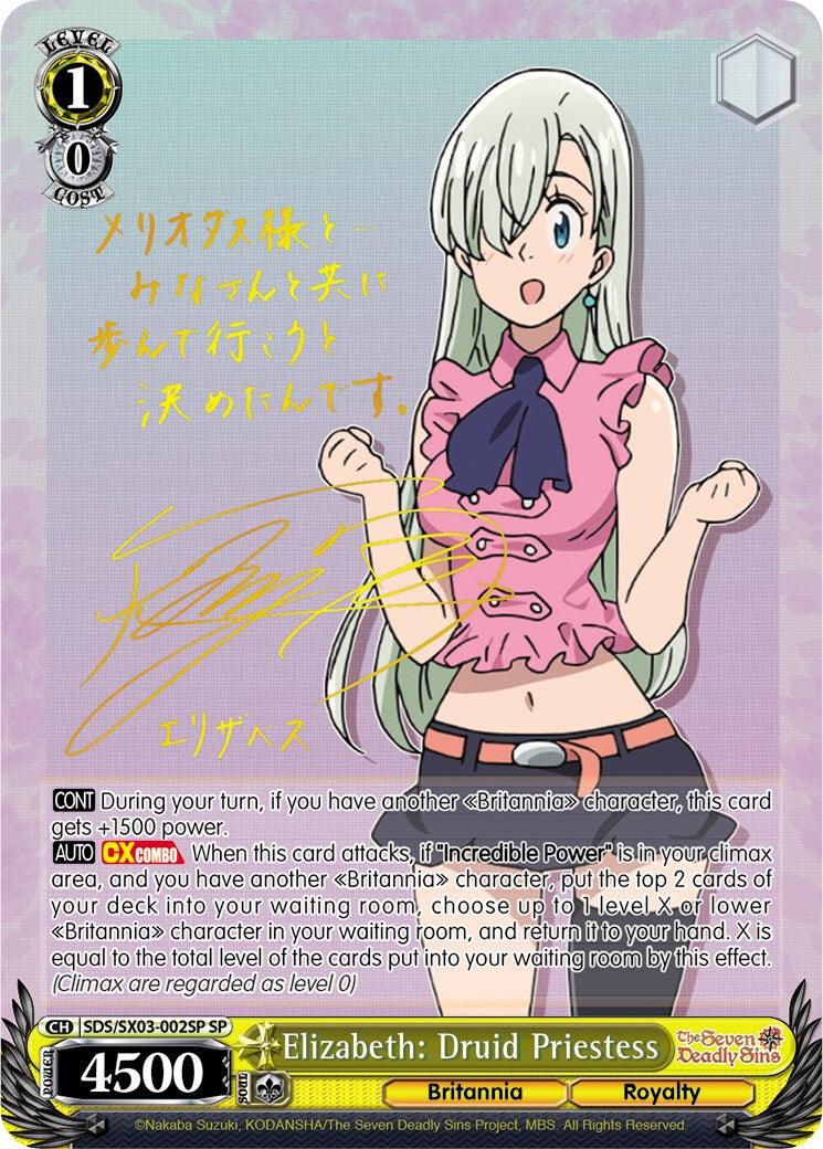 Elizabeth: Druid Priestess (SDS/SX03-002SP SP) [The Seven Deadly Sins] - POKÉ JEUX