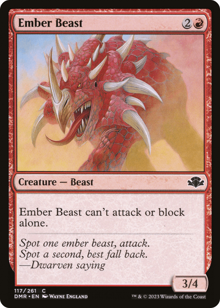 Ember Beast [Dominaria Remastered] - POKÉ JEUX