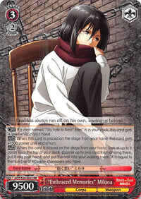 "Embraced Memories" Mikasa (AOT/S50-E052 RR) [Attack on Titan Vol. 2] - POKÉ JEUX