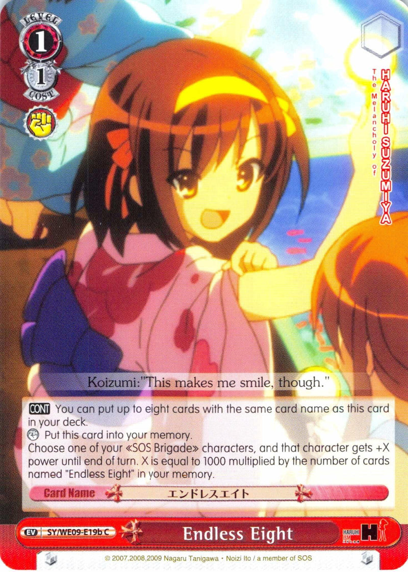 Endless Eight (SY/WE09-E19b) (Foil) [The Melancholy of Haruhi Suzumiya Extra Booster] - POKÉ JEUX