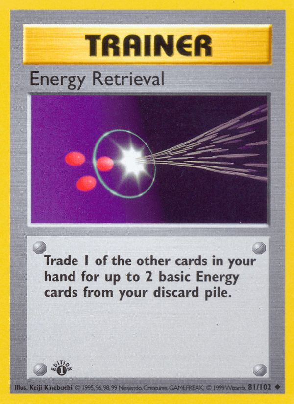 Energy Retrieval (81/102) (Shadowless) [Base Set 1st Edition] - POKÉ JEUX