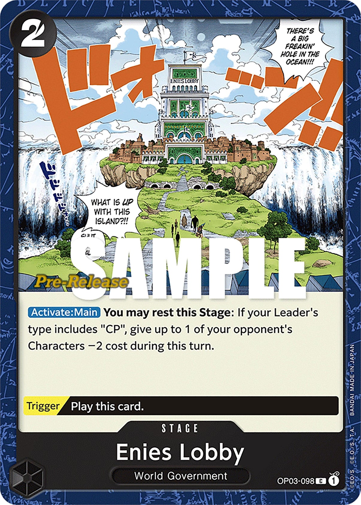 Enies Lobby [Pillars of Strength Pre-Release Cards] - POKÉ JEUX