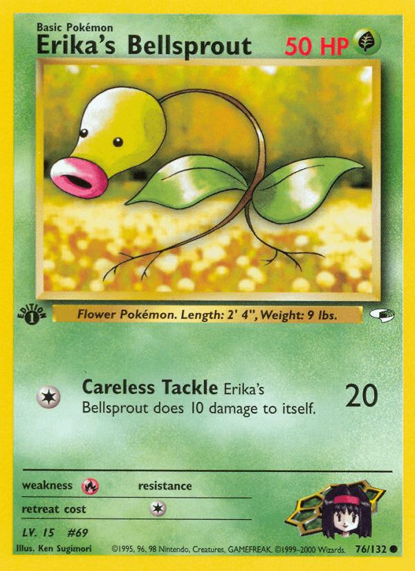 Erika's Bellsprout (76/132) [Gym Heroes 1st Edition] - POKÉ JEUX