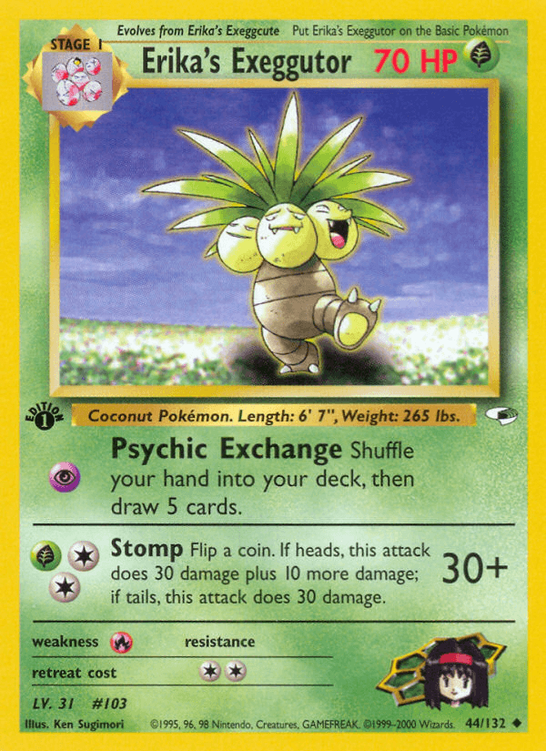 Erika's Exeggutor (44/132) [Gym Heroes 1st Edition] - POKÉ JEUX