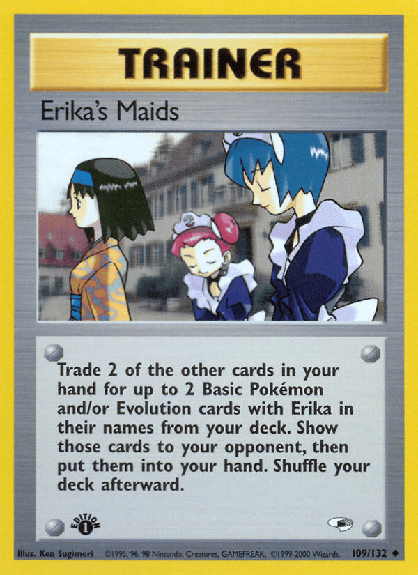 Erika's Maids (109/132) [Gym Heroes 1st Edition] - POKÉ JEUX