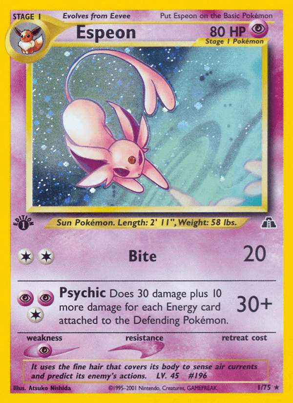 Espeon (1/75) [Neo Discovery 1st Edition] - POKÉ JEUX