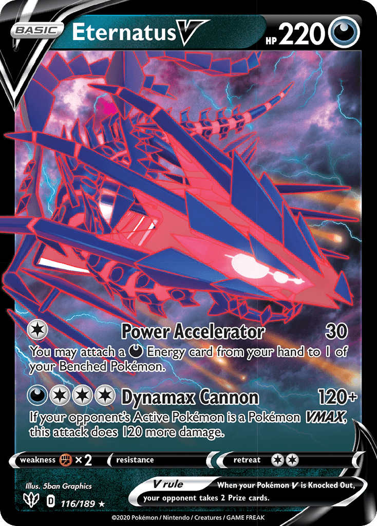 Eternatus V (116/189) [Sword & Shield: Darkness Ablaze] - POKÉ JEUX