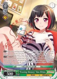 "Evening Memory" Ran Mitake (BD/W54-E026SPb SP) [BanG Dream! Girls Band Party!] - POKÉ JEUX