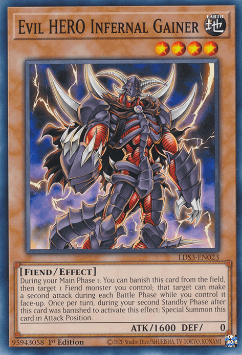 Evil HERO Infernal Gainer [LDS3-EN023] Common - POKÉ JEUX