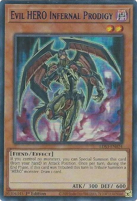 Evil HERO Infernal Prodigy (Blue) [LDS3-EN024] Ultra Rare - POKÉ JEUX