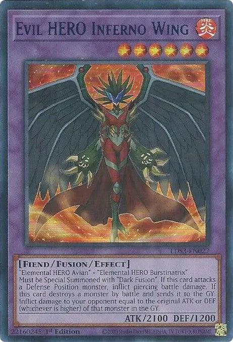 Evil HERO Inferno Wing (Blue) [LDS3-EN027] Ultra Rare - POKÉ JEUX