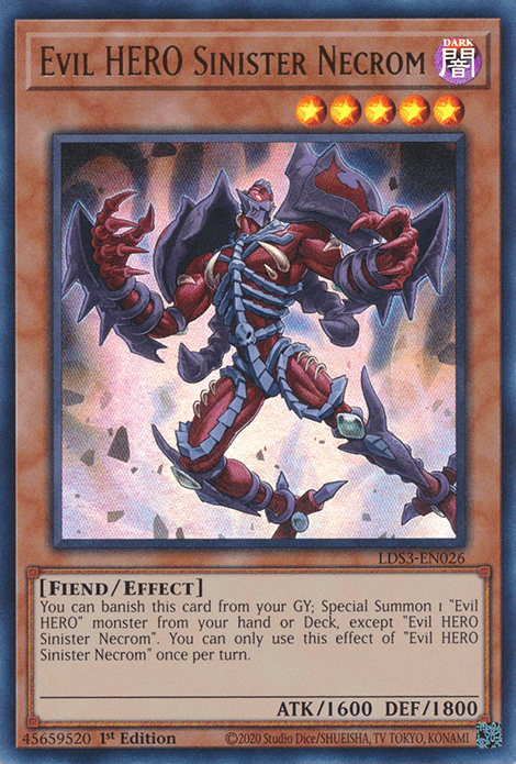 Evil HERO Sinister Necrom [LDS3-EN026] Ultra Rare - POKÉ JEUX