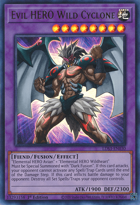 Evil HERO Wild Cyclone [LDS3-EN030] Ultra Rare - POKÉ JEUX