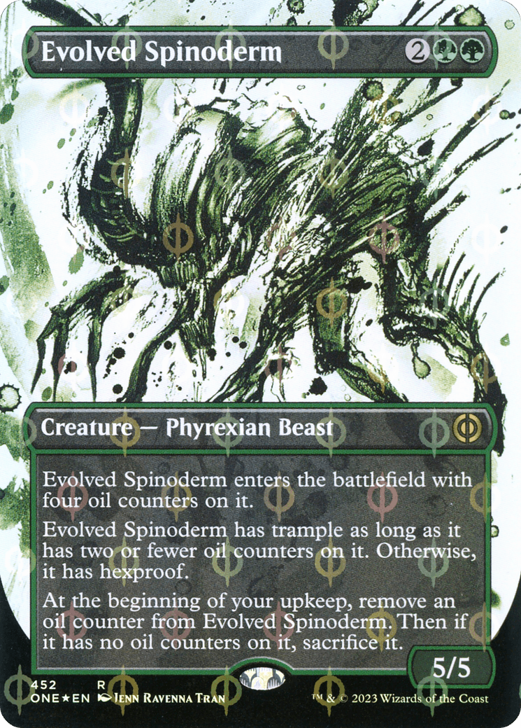 Evolved Spinoderm (Borderless Ichor Step-and-Compleat Foil) [Phyrexia: All Will Be One] - POKÉ JEUX