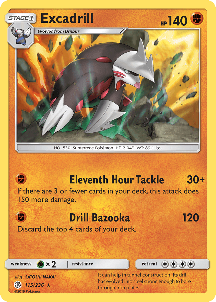 Excadrill (115/236) [Sun & Moon: Cosmic Eclipse] - POKÉ JEUX