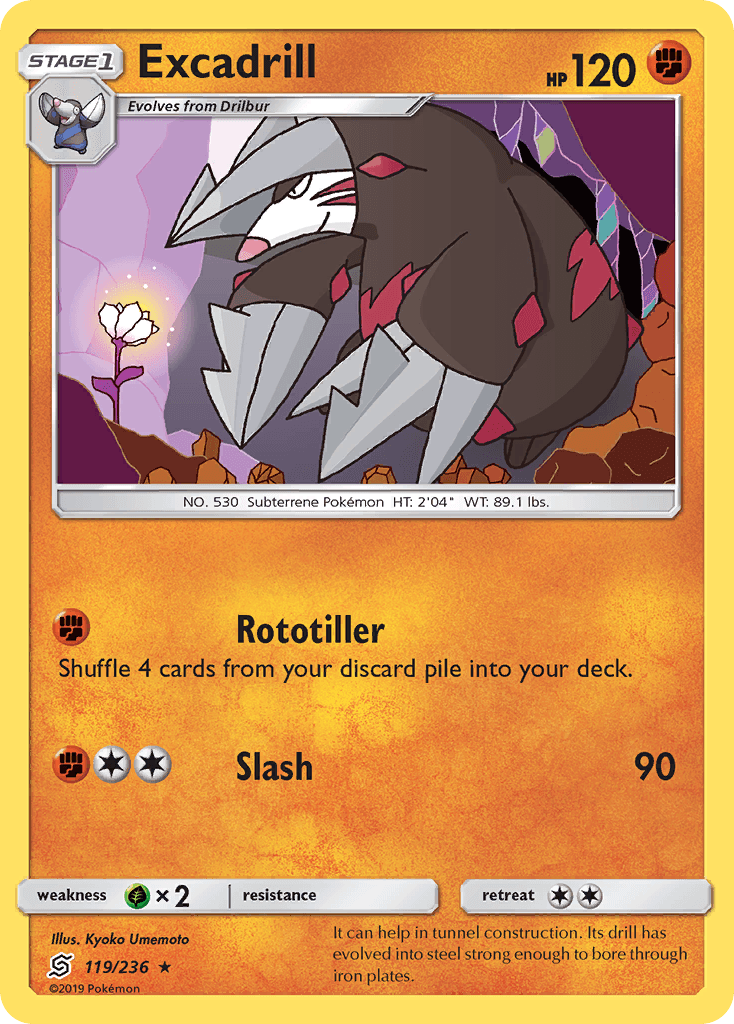 Excadrill (119/236) [Sun & Moon: Unified Minds] - POKÉ JEUX