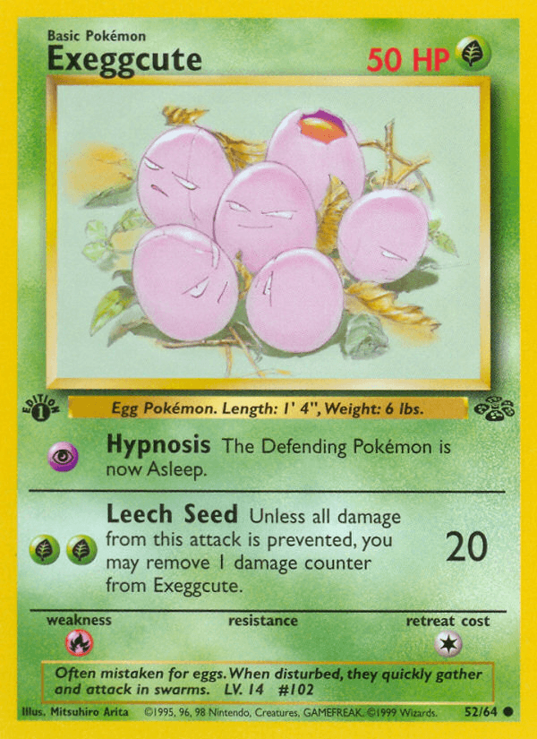 Exeggcute (52/64) [Jungle 1st Edition] - POKÉ JEUX