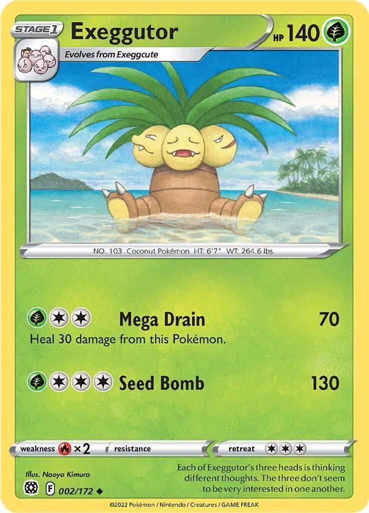 Exeggutor (002/172) [Sword & Shield: Brilliant Stars] - POKÉ JEUX