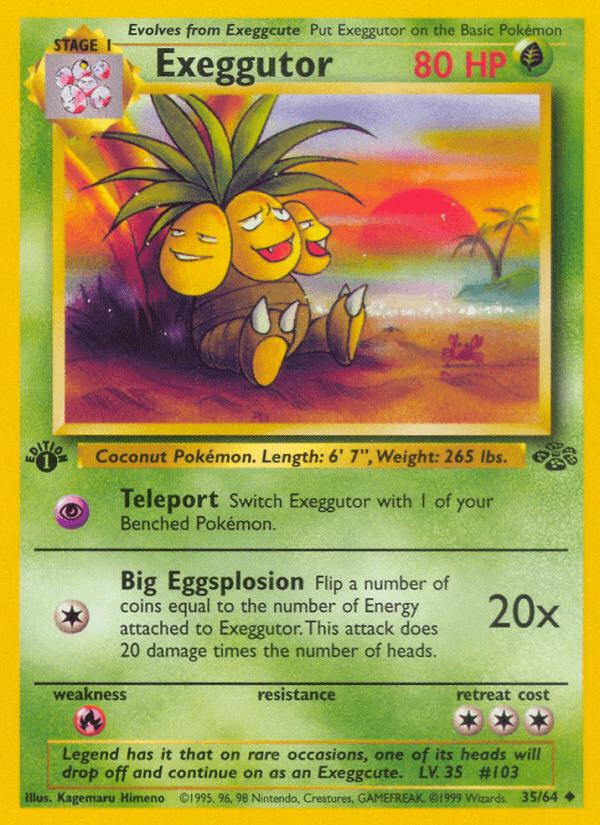 Exeggutor (35/64) [Jungle 1st Edition] - POKÉ JEUX