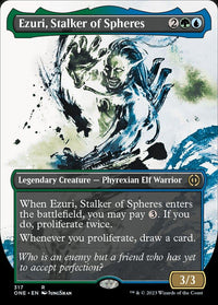 Ezuri, Stalker of Spheres (Borderless Ichor) [Phyrexia: All Will Be One] - POKÉ JEUX