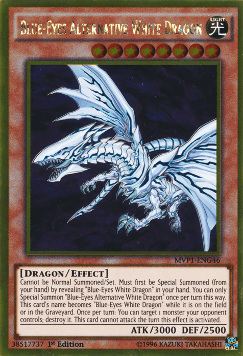 Blue-Eyes Alternative White Dragon [MVP1-ENG46] Gold Rare - POKÉ JEUX