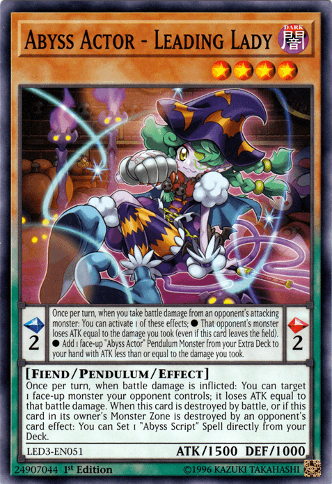 Abyss Actor - Leading Lady [LED3-EN051] Common - POKÉ JEUX