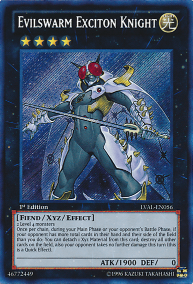 Evilswarm Exciton Knight [LVAL-EN056] Secret Rare - POKÉ JEUX