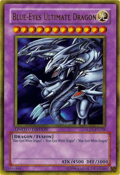 Blue-Eyes Ultimate Dragon [GLD1-EN028] Gold Rare - POKÉ JEUX