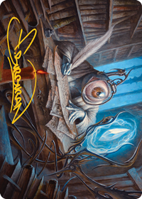 Unblinking Observer Art Card (Gold-Stamped Signature) [Innistrad: Midnight Hunt Art Series]