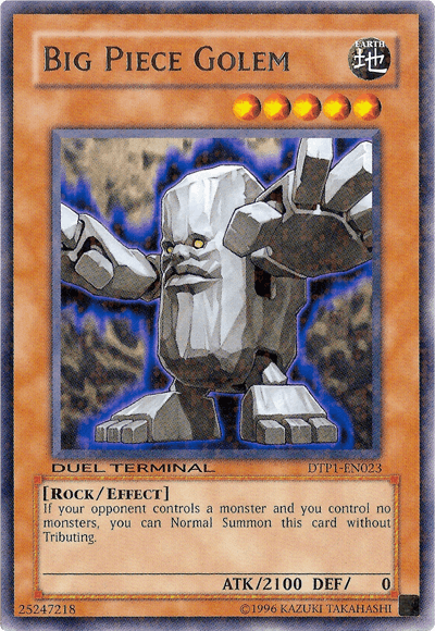 Big Piece Golem [DTP1-EN023] Rare - POKÉ JEUX