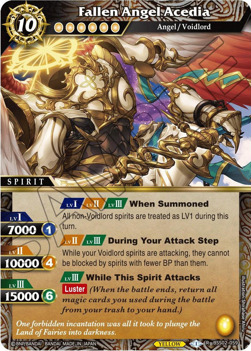 Fallen Angel Acedia (BSS02-059) [False Gods] - POKÉ JEUX