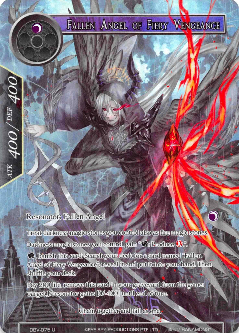 Fallen Angel of Fiery Vengeance (Full Art) (DBV-075) [The Decisive Battle of Valhalla] - POKÉ JEUX