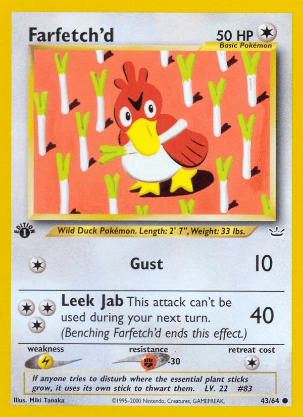 Farfetch'd (43/64) [Neo Revelation 1st Edition] - POKÉ JEUX