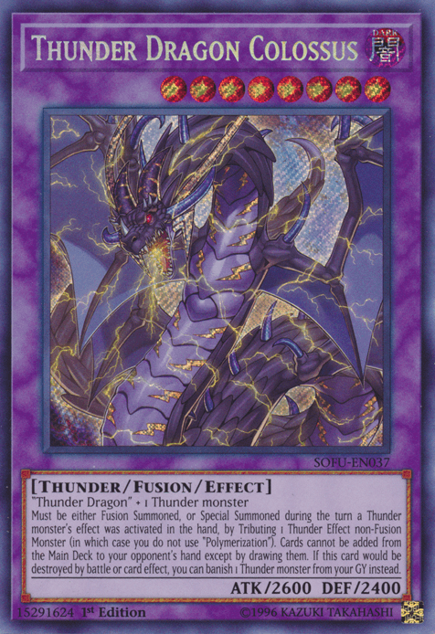 Thunder Dragon Colossus [SOFU-EN037] Secret Rare - POKÉ JEUX