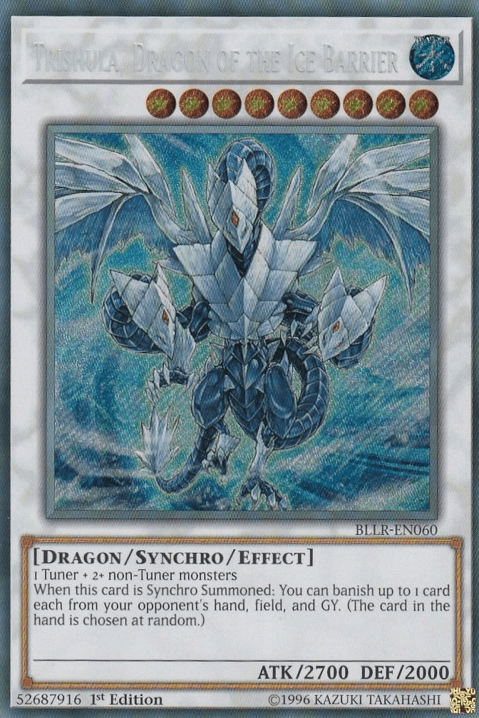 Trishula, Dragon of the Ice Barrier [BLLR-EN060] Secret Rare - POKÉ JEUX