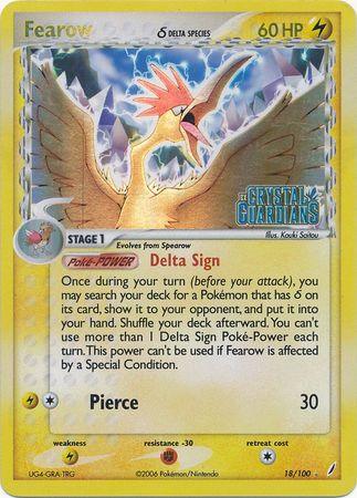 Fearow (18/100) (Delta Species) (Stamped) [EX: Crystal Guardians] - POKÉ JEUX