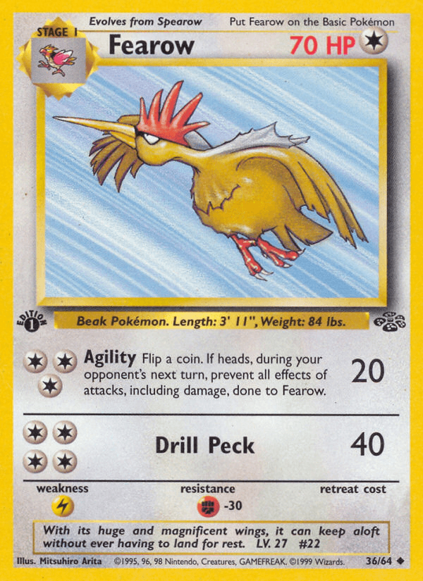 Fearow (36/64) [Jungle 1st Edition] - POKÉ JEUX