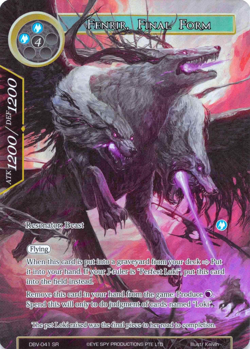 Fenrir, Final Form (Full Art) (DBV-041) [The Decisive Battle of Valhalla] - POKÉ JEUX