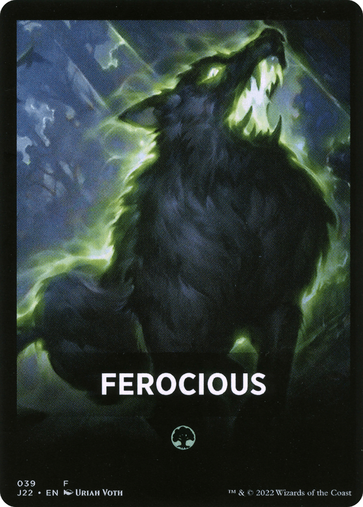 Ferocious Theme Card [Jumpstart 2022 Front Cards] - POKÉ JEUX