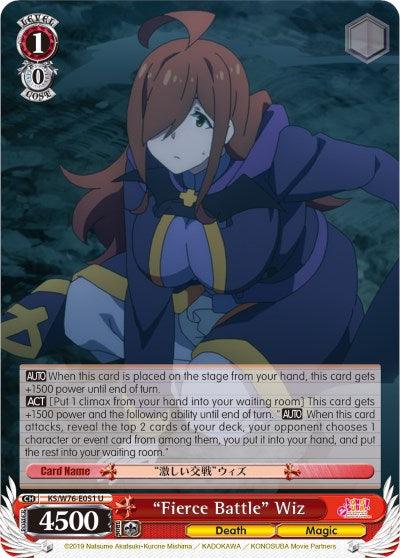 "Fierce Battle" Wiz (KS/W76-E051 U) [KonoSuba The Movie: Legend of Crimson] - POKÉ JEUX