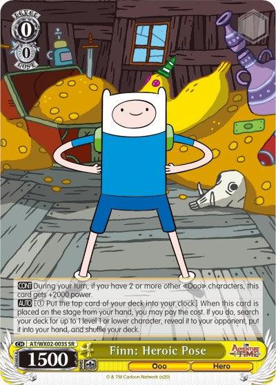 Finn: Heroic Pose (AT/WX02-003S SR) [Adventure Time] - POKÉ JEUX